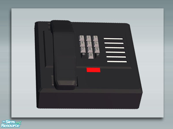 Sims 2 — Table Phone Base - Mesh by Shakeshaft — Part of a new phone mesh set, set includes the Phone Base Meshes and
