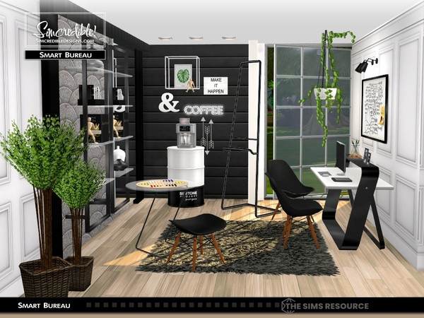 Sims 4 — Smart Bureau Chair by SIMcredible! — Every time our sims need to develop some skills, we use the same objects to