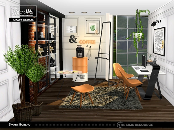 Sims 4 — Smart Bureau Wall cinema light box by SIMcredible! — Every time our sims need to develop some skills, we use the