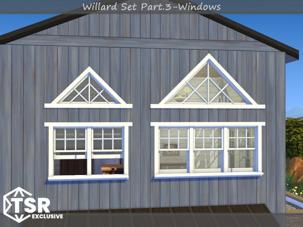 Sims 4 — Willard Circle Window 3x3 by Mincsims — The set consists of 9 packages. This "Tall windows Set" has