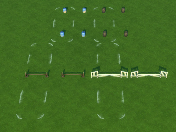 Sims 4 — Lineless Obstacles for horses by ImmortalMiracle8 — If you don't like the lines on the floor with the horse