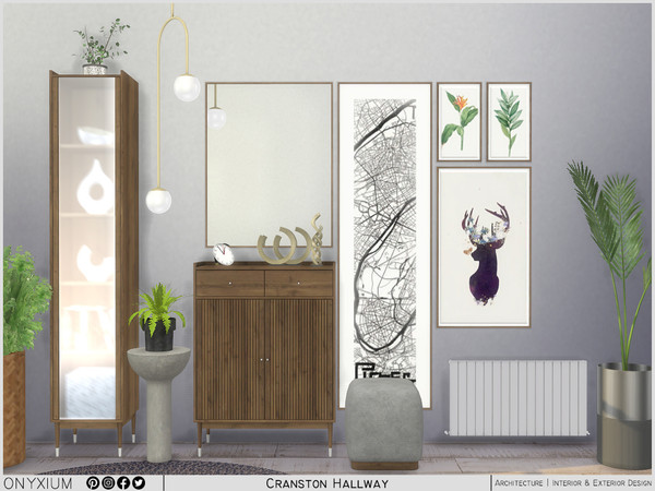 Sims 3 — Cranston Hallway by Onyxium — Onyxium@TSR Design Workshop Hallway Collection | Belong To The 2023 Year
