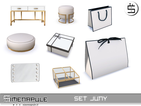 Sims 4 — [SeN4] Set Juny -  Packaging Bag 01 by Simenapule — Set Juny is dedicated to personal care and beauty