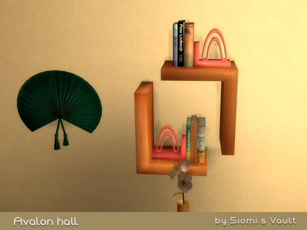 Sims 4 — Avalon Hall - Bookends #01 by siomisvault — Modern Furnitures for your rooms! Thank you so much for your love