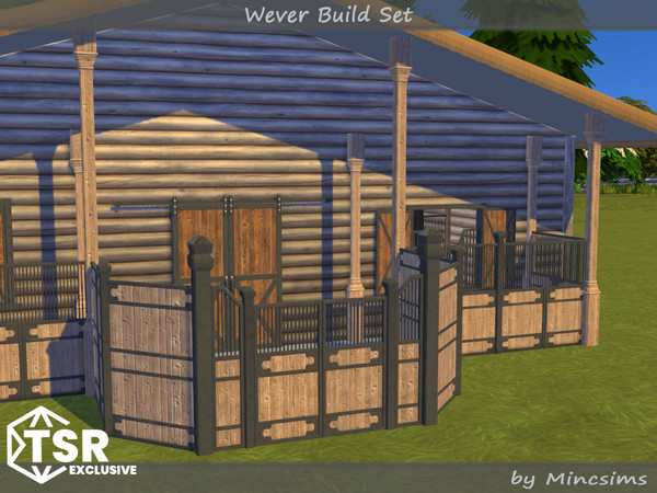 Sims 4 — Wever Column by Mincsims — The set consists of 8 packages.