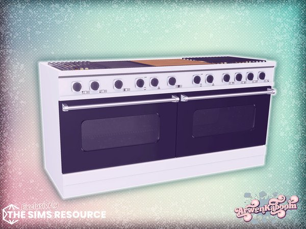 Sims 4 — ArwenK - Pearlwood - Stove by ArwenKaboom — New kitchen set in multiple recolors. With two types of counters,