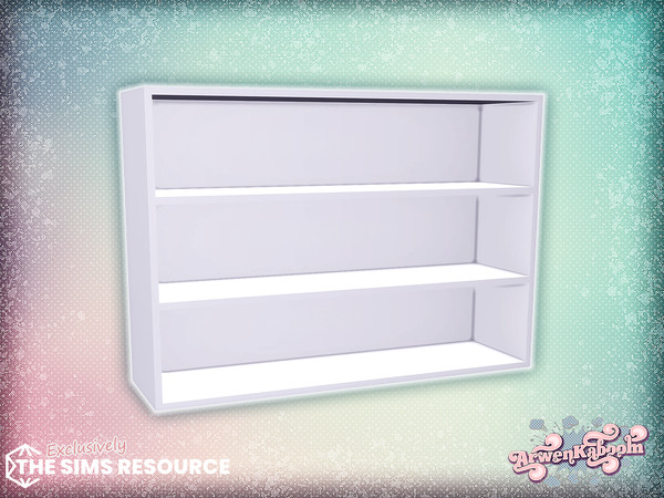 Sims 4 — ArwenK - Pearlwood - 3 Part Shelf by ArwenKaboom — New kitchen set in multiple recolors. With two types of