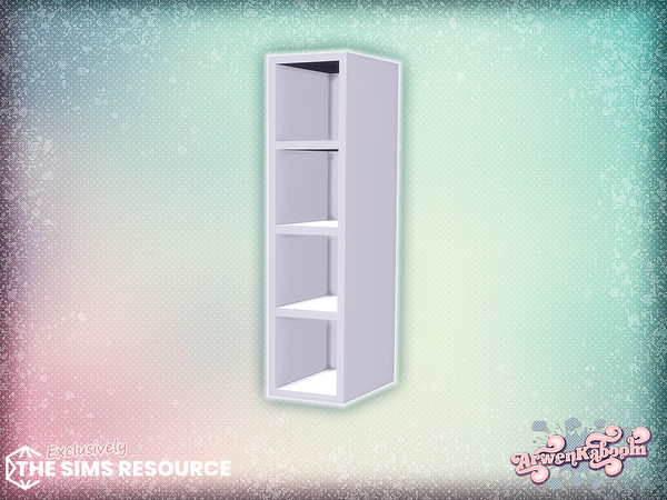 Sims 4 — ArwenK - Pearlwood - Left End Shelf by ArwenKaboom — New kitchen set in multiple recolors. With two types of