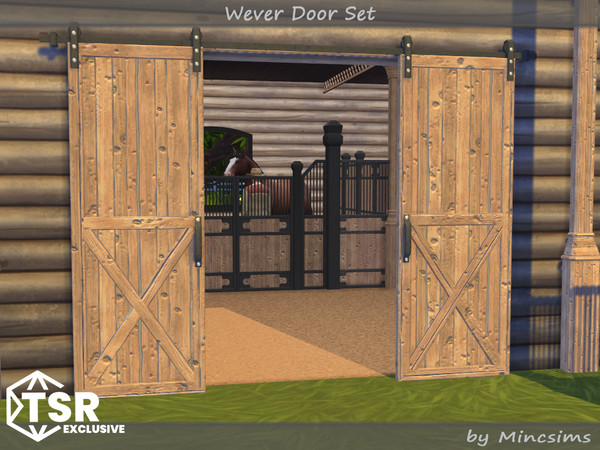 Sims 4 — Wever Dutch Door A 2x3 Open by Mincsims — The set consists of 8 packages. All items are compatible with