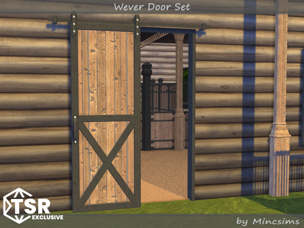 Sims 4 — Wever Dutch Door A 2x3 by Mincsims — The set consists of 8 packages. All items are compatible with BaseGame. 1