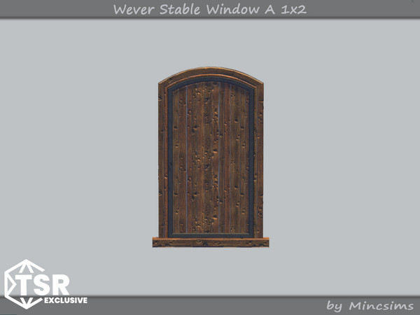 Sims 4 — Wever Stable Window 1x2 A by Mincsims — The set consists of 10 packages. 5 stable window