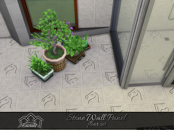 Sims 4 — Stone Wall Panel Floors 1 by Emerald — Stone wall panels are nice looking, durable will renovate your interior
