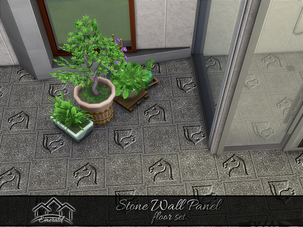 Sims 4 — Stone Wall Panel Floors 3 by Emerald — Stone wall panels are nice looking, durable will renovate your interior