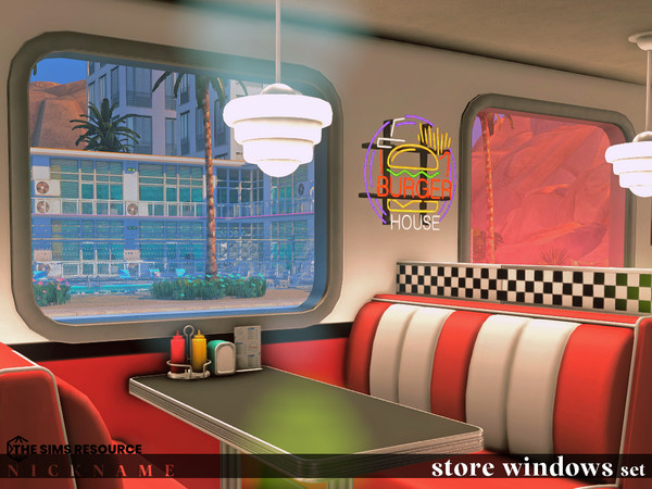 Sims 4 — store windows set_2x3 by NICKNAME_sims4 — store windows set 10 package files. store windows set_1x2