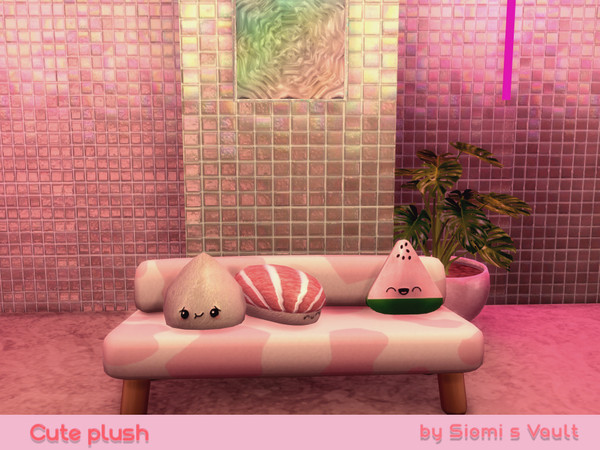Sims 4 — Cute plush - Dumpling by siomisvault — Cute plushes for you can be cushions too! Thank you so much for your love