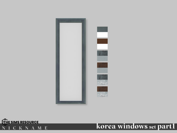 Sims 4 — korea windows set_1x3 V1 by NICKNAME_sims4 — korea windows set Part 1 14 package files. korea windows set_1x3 V1