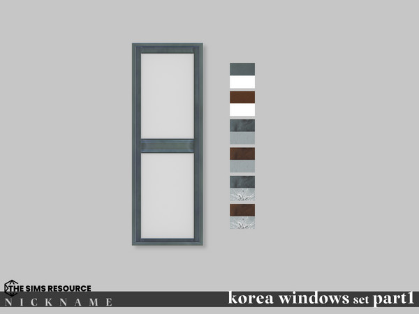Sims 4 — korea windows set_1x3 V2 by NICKNAME_sims4 — korea windows set Part 1 14 package files. korea windows set_1x3 V1