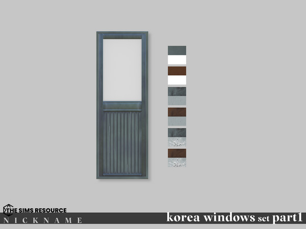 Sims 4 — korea windows set_1x3 V3 by NICKNAME_sims4 — korea windows set Part 1 14 package files. korea windows set_1x3 V1
