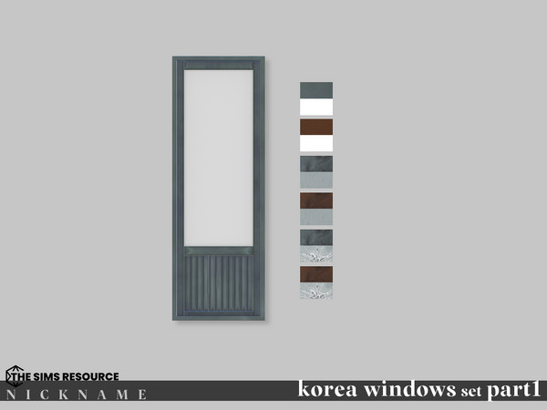 Sims 4 — korea windows set_1x3 V4 by NICKNAME_sims4 — korea windows set Part 1 14 package files. korea windows set_1x3 V1