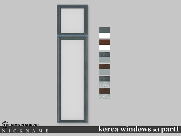 Sims 4 — korea windows set_1x4 V1 by NICKNAME_sims4 — korea windows set Part 1 14 package files. korea windows set_1x3 V1