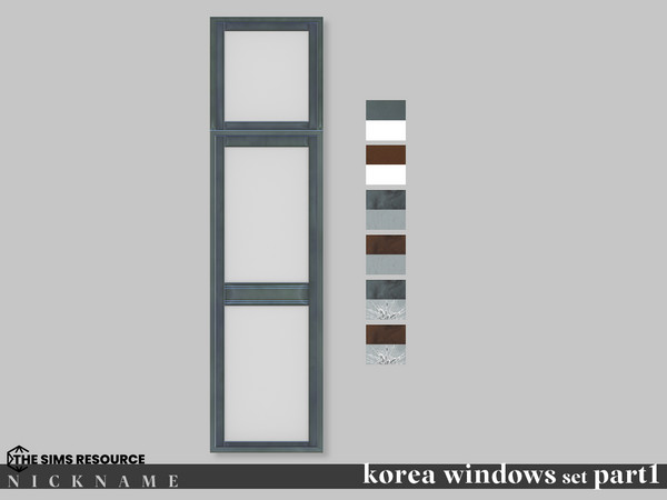 Sims 4 — korea windows set_1x4 V2 by NICKNAME_sims4 — korea windows set Part 1 14 package files. korea windows set_1x3 V1