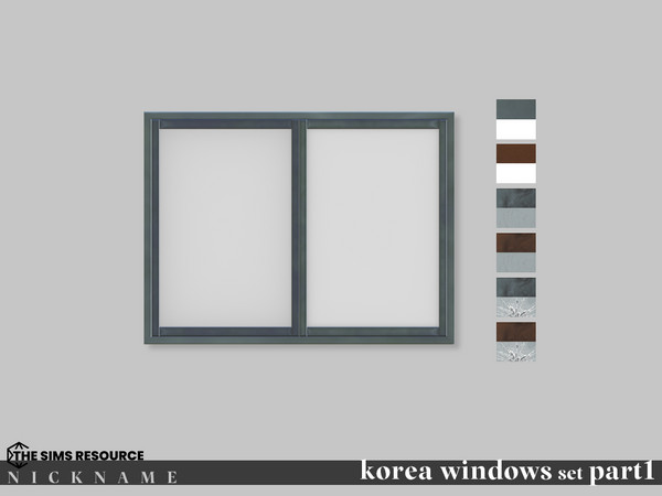 Sims 4 — korea windows set_2x2 V1 by NICKNAME_sims4 — korea windows set Part 1 14 package files. korea windows set_1x3 V1