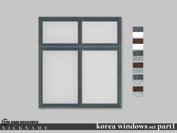 Sims 4 — korea windows set_2x2 V2 by NICKNAME_sims4 — korea windows set Part 1 14 package files. korea windows set_1x3 V1