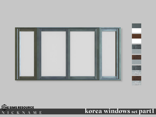 Sims 4 — korea windows set_2x2 V3 by NICKNAME_sims4 — korea windows set Part 1 14 package files. korea windows set_1x3 V1