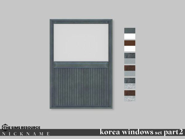 Sims 4 — korea windows set_2x3 V3 by NICKNAME_sims4 — korea windows set Part 2 12 package files. korea windows set_2x3 V1