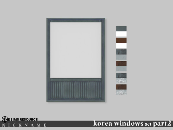 Sims 4 — korea windows set_2x3 V4 by NICKNAME_sims4 — korea windows set Part 2 12 package files. korea windows set_2x3 V1