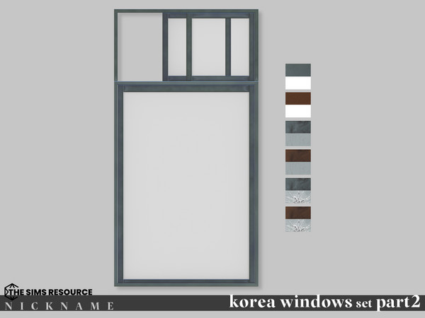 Sims 4 — korea windows set_2x4 V1 opened by NICKNAME_sims4 — korea windows set Part 2 12 package files. korea windows
