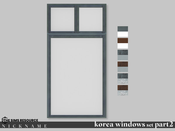 Sims 4 — korea windows set_2x4 V1 by NICKNAME_sims4 — korea windows set Part 2 12 package files. korea windows set_2x3 V1