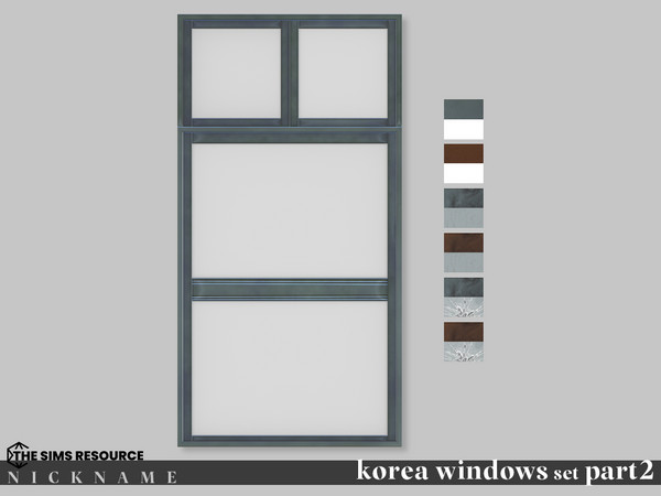 Sims 4 — korea windows set_2x4 V2 by NICKNAME_sims4 — korea windows set Part 2 12 package files. korea windows set_2x3 V1