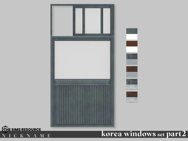 Sims 4 — korea windows set_2x4 V3 opened by NICKNAME_sims4 — korea windows set Part 2 12 package files. korea windows