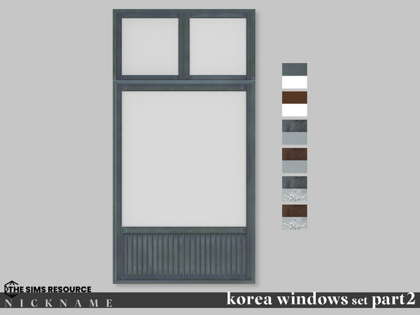 Sims 4 — korea windows set_2x4 V4 by NICKNAME_sims4 — korea windows set Part 2 12 package files. korea windows set_2x3 V1