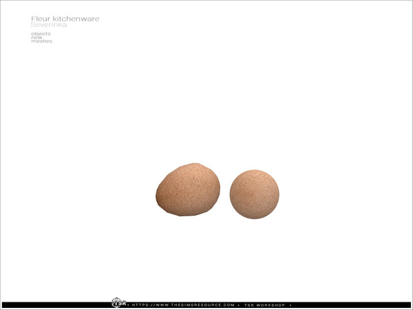 Sims 4 — Fleur kitchenware - eggs by Severinka_ — A set of decor for the kitchen, 10 items.