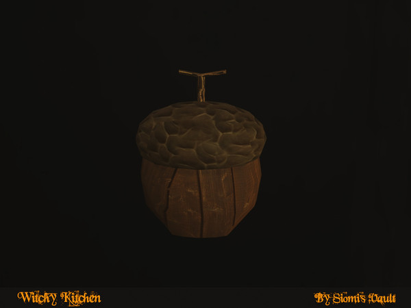 Sims 4 — Witch Kitchen - Hazelnut by siomisvault — Hi back to the Goth Wizard House! I'm in the kitchen I made a lot of