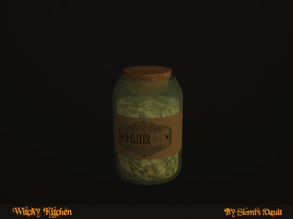Sims 4 — Witch Kitchen - Jar by siomisvault — Hi back to the Goth Wizard House! I'm in the kitchen I made a lot of stuff