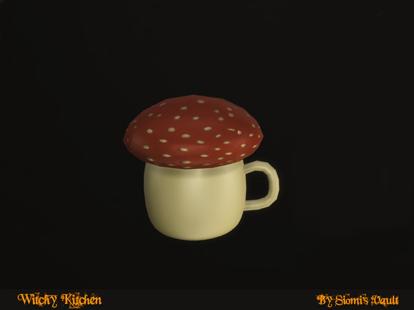 Sims 4 — Witch Kitchen - Mug by siomisvault — Hi back to the Goth Wizard House! I'm in the kitchen I made a lot of stuff
