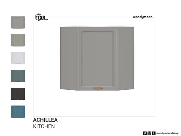 Sims 4 — Achillea Cabinet Corner by wondymoon — Achillea country style inspired kitchen part I; surfaces! Counters,
