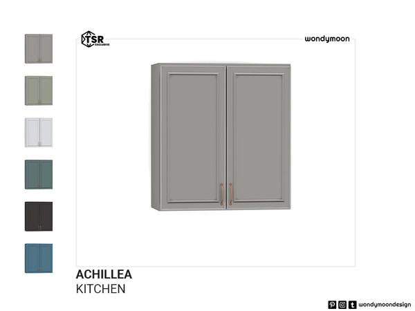 Sims 4 — Achillea Cabinet by wondymoon — Achillea country style inspired kitchen part I; surfaces! Counters, cabinets and