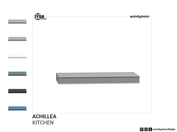 Sims 4 — Achillea Shelf by wondymoon — Achillea country style inspired kitchen part I; surfaces! Counters, cabinets and