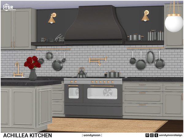 Sims 4 — Achillea Kitchen - Part II by wondymoon — Achillea country style inspired kitchen part II; kitchen appliances,
