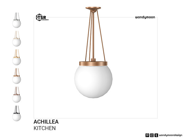 Sims 4 — Achillea Ceiling Lamp by wondymoon — Achillea country style inspired kitchen part II; kitchen appliances,