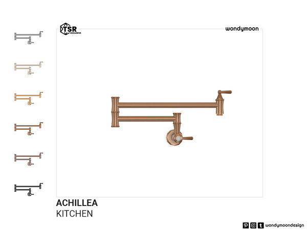 Sims 4 — Achillea Pot Filler Faucet by wondymoon — Achillea country style inspired kitchen part II; kitchen appliances,