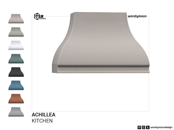 Sims 4 — Achillea Stove Hood by wondymoon — Achillea country style inspired kitchen part II; kitchen appliances, lighting