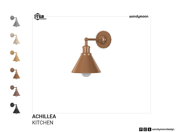 Sims 4 — Achillea Wall Lamp by wondymoon — Achillea country style inspired kitchen part II; kitchen appliances, lighting