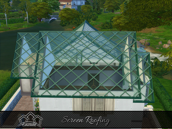 Sims 4 — Screen Roof 3 by Emerald — Screen Roof maintain airflow around, it keeps the bugs out allow you being used at