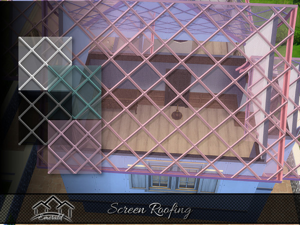 Sims 4 — Screen Roof 1 by Emerald — Screen Roof maintain airflow around, it keeps the bugs out allow you being used at