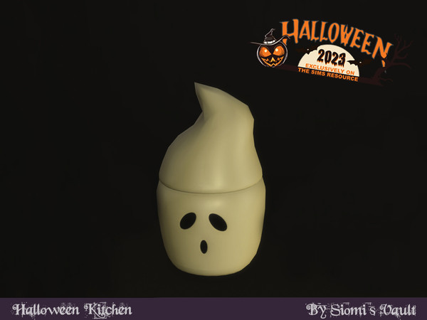 Sims 4 — Halloween Kitchen - Ghost Jar by siomisvault — The second part of the Goth kitchen! I hope you like it. Thank